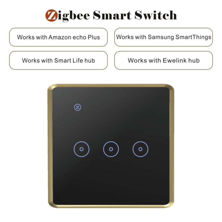 KingArt Tuya Zigbee Smart Touch Switch Works With Amazon Alexa, Google Home and IFTTT