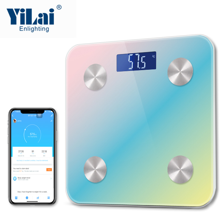 Yilai Wifi Digital Smart electronic Scale_Fantacy color