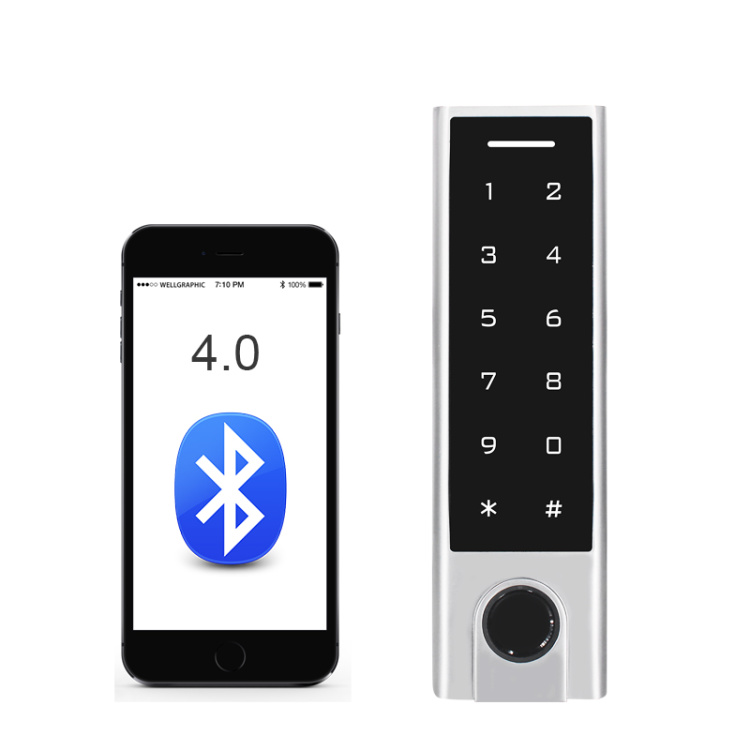 Bluetooth Touch Keypad Access Controller with Fingerprint