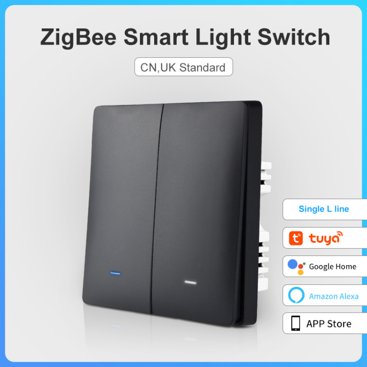 zigbee smart lighting controller 2 gang