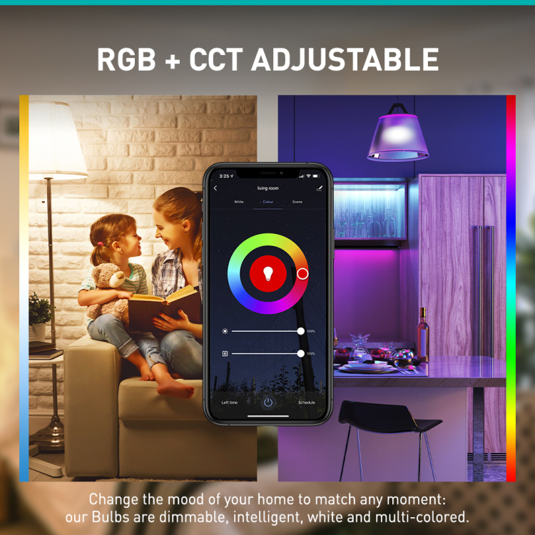 GU10  Diffusion Wi-Fi +Bluetooth RGB+CCT