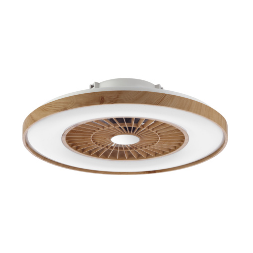 Ceiling Fan Light With Wooden Effect Frame