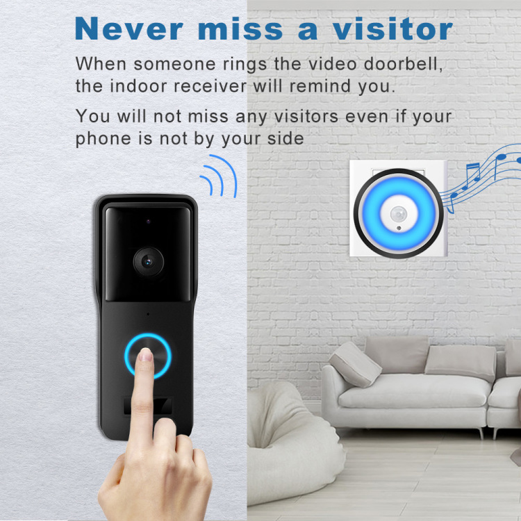 Doorbell Receiver For Smart Indoor Doorbell Wireless WiFi Door