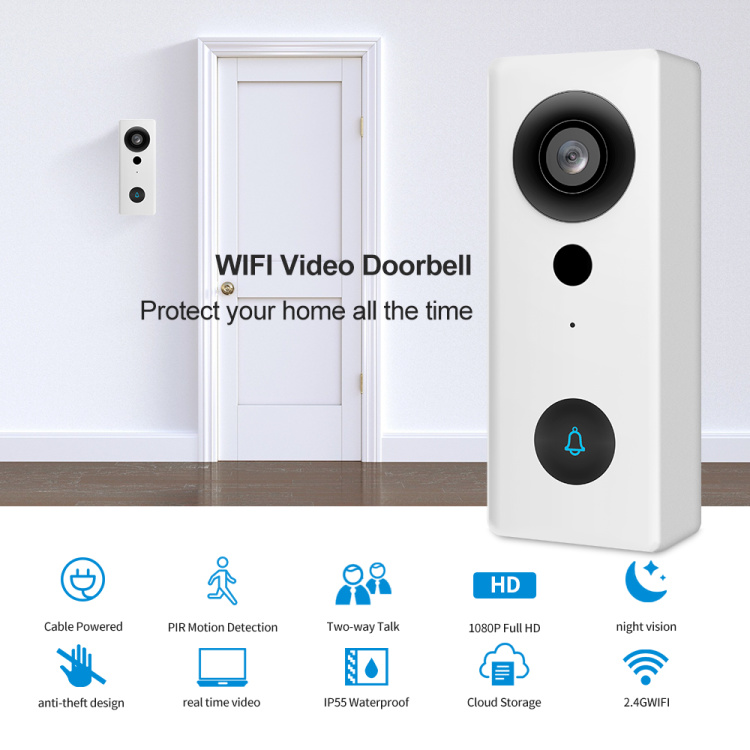 CE RoHS Certificated Smart WI-FI Doorbell