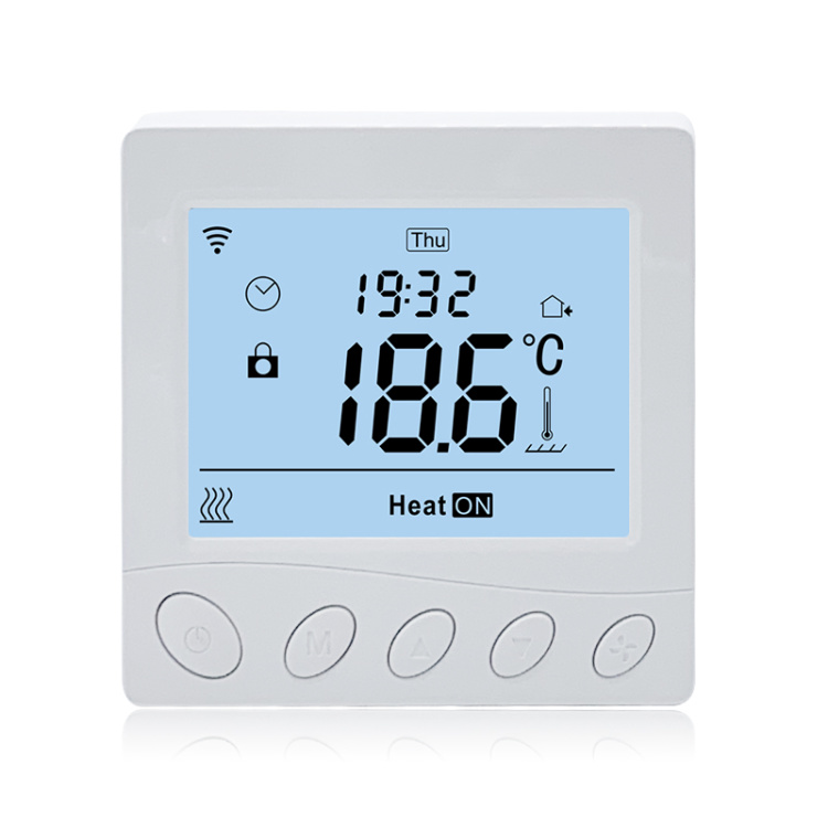 Wi-Fi Thermost Large LCD 3A Programmable Smart WiFi Boiler Thermostat Works with Alexa and Google
