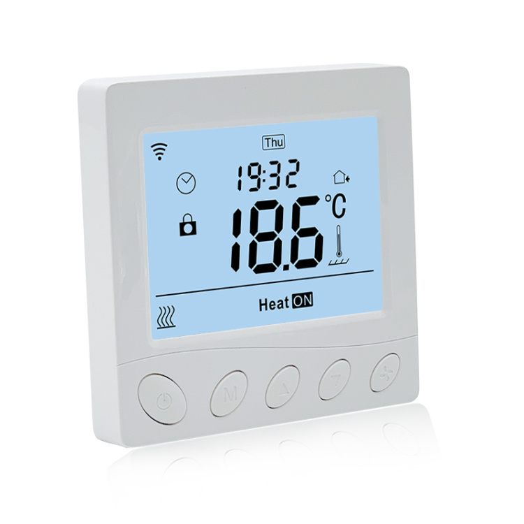 Wi-Fi Thermost Large LCD 3A Programmable Smart WiFi Boiler Thermostat Works with Alexa and Google
