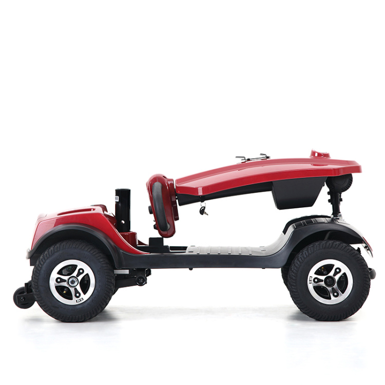 2021 Classical Four Wheel Electric Scooter Disabled Eletric Mid Sized Folding Mobility Eletric Scooters for Elderly Use