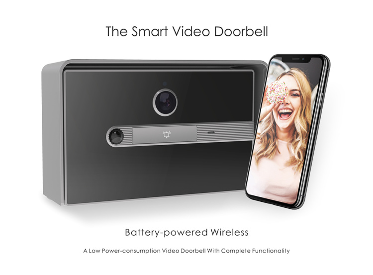 Unistone 2M Video doorbell with Dingdong with 10000mAh Battery