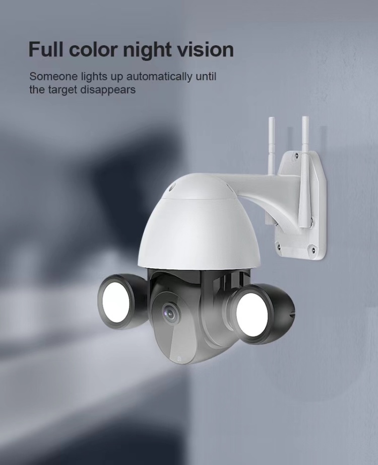 Unistone 2/3MP WIFI Floodlight Speed Dome with AI Human Detection
