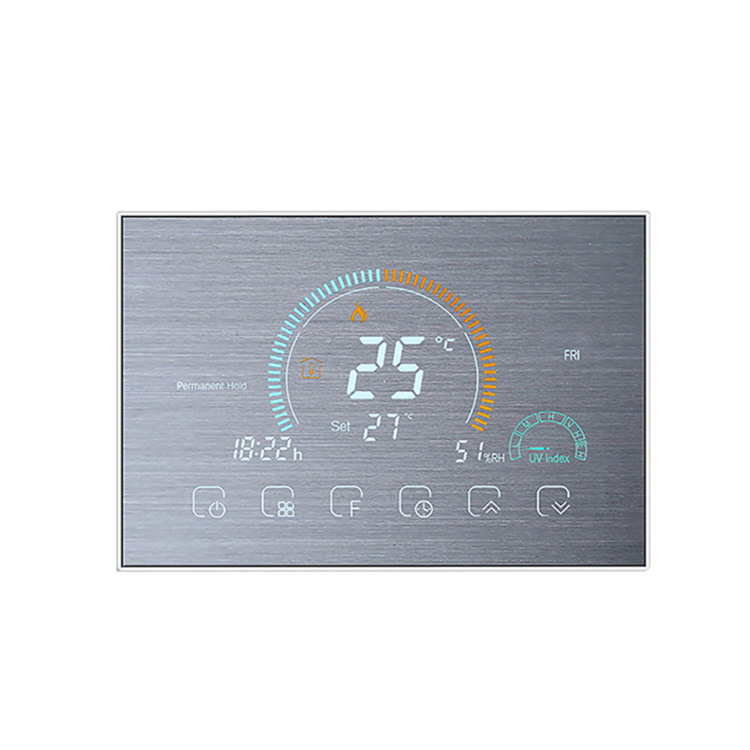 Wifi smart weekly programming touch button to control the temperature floor heating thermostat
