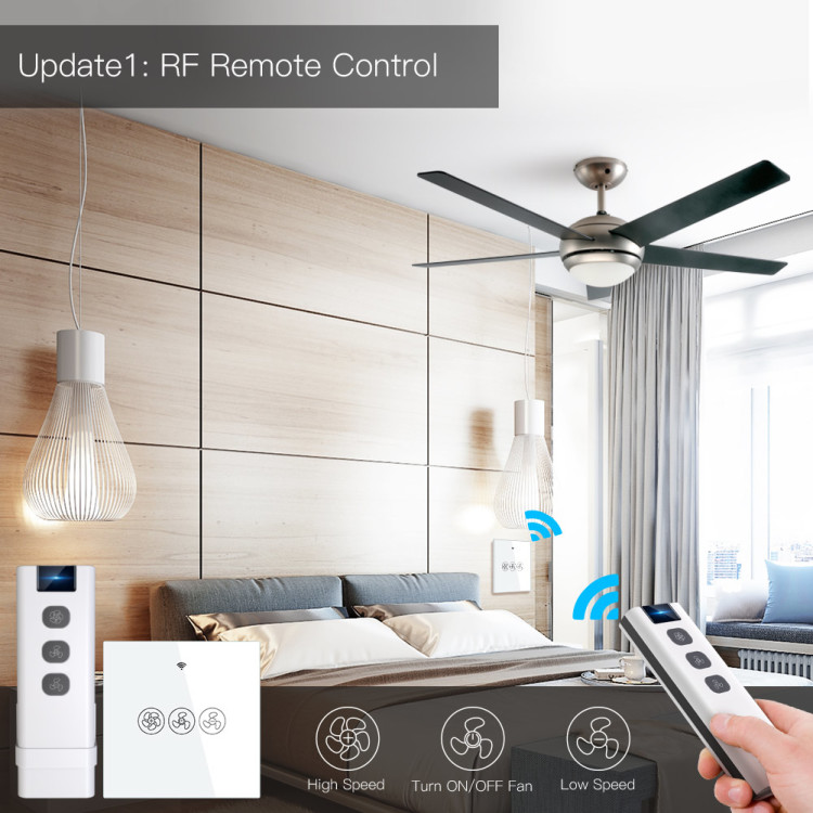 Wi-Fi+RF Smart Fan Switch 90-250V 50/60HZ touch switch