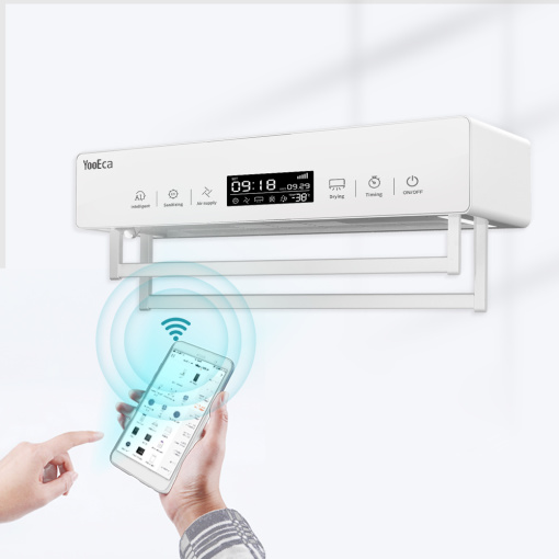 Bathroom Appliance Intelligent Ultrasonic Sterilization 550W Heated Towel Rack
