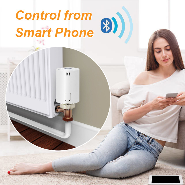 2021 New Arrival Bluetooth Smart Radiator Thermostat TRV with APP Remote Control