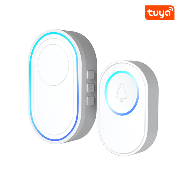 Intelligent Wireless Tuya Wi-Fi Doorbell Home Alarm Doorbell Remote Smart Door Bell Chime EU UK US AU Plug Optional