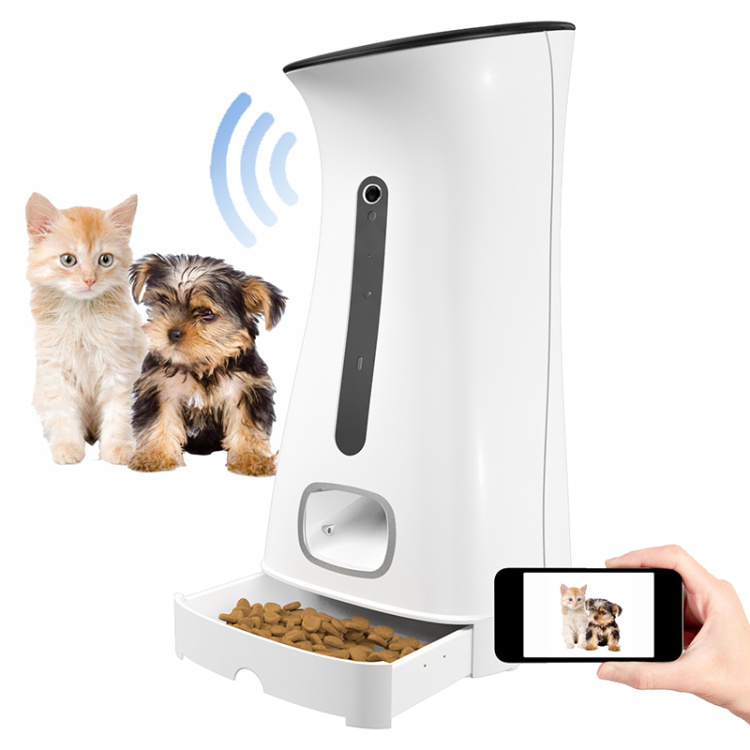 Automatic Pet Feeder with Camear  7.5L Camera Wi-Fi Pet Feeder for Dogs and Cats