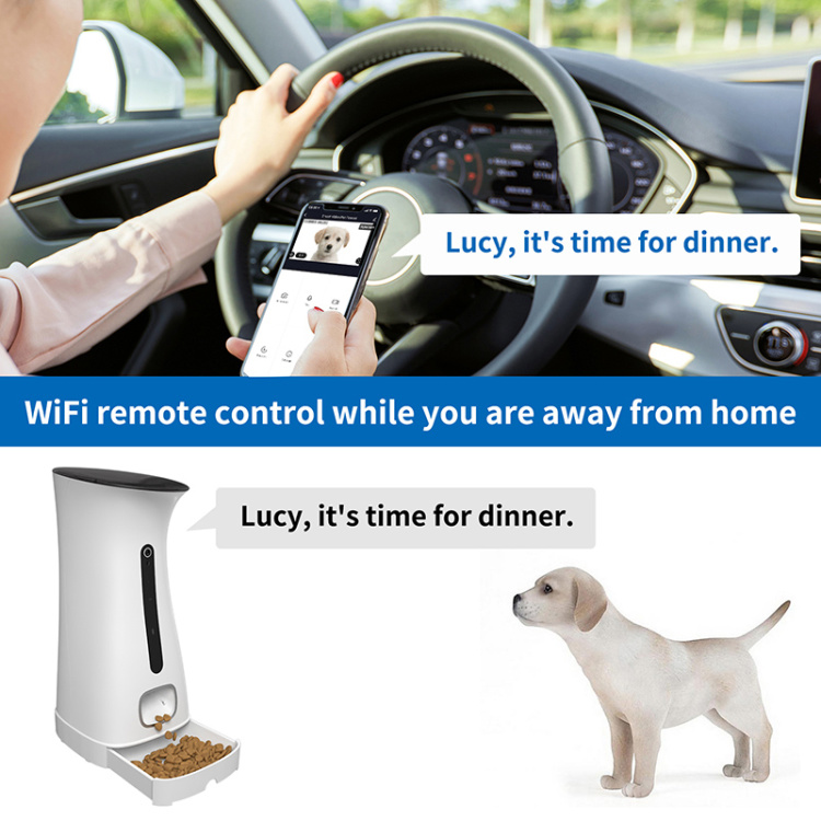 Automatic Pet Feeder with Camear  7.5L Camera Wi-Fi Pet Feeder for Dogs and Cats