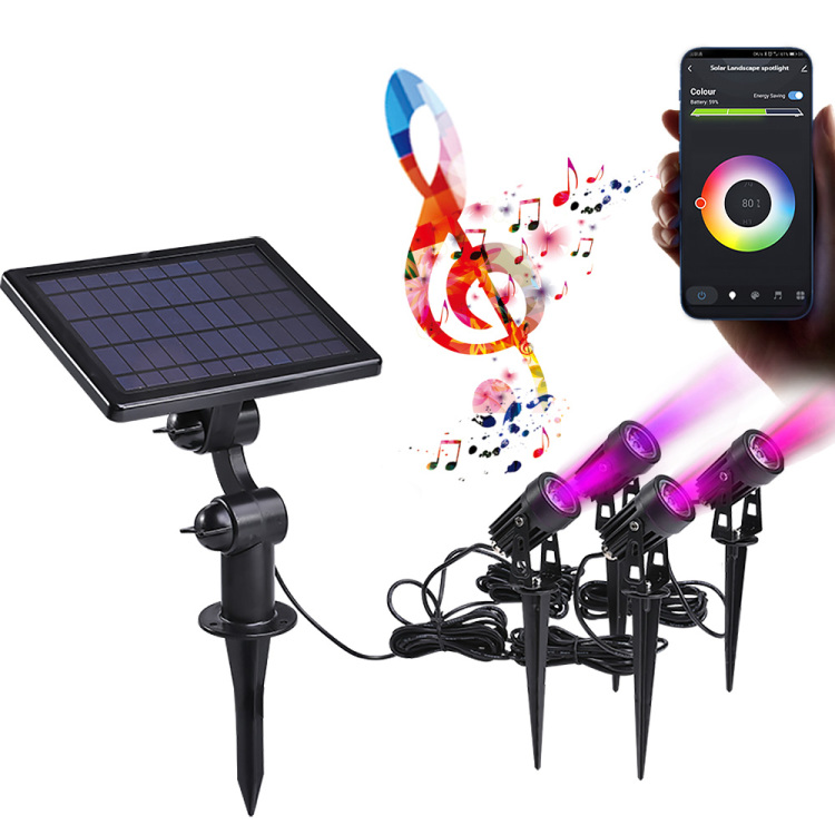 Smart RGB Solar Spotlight