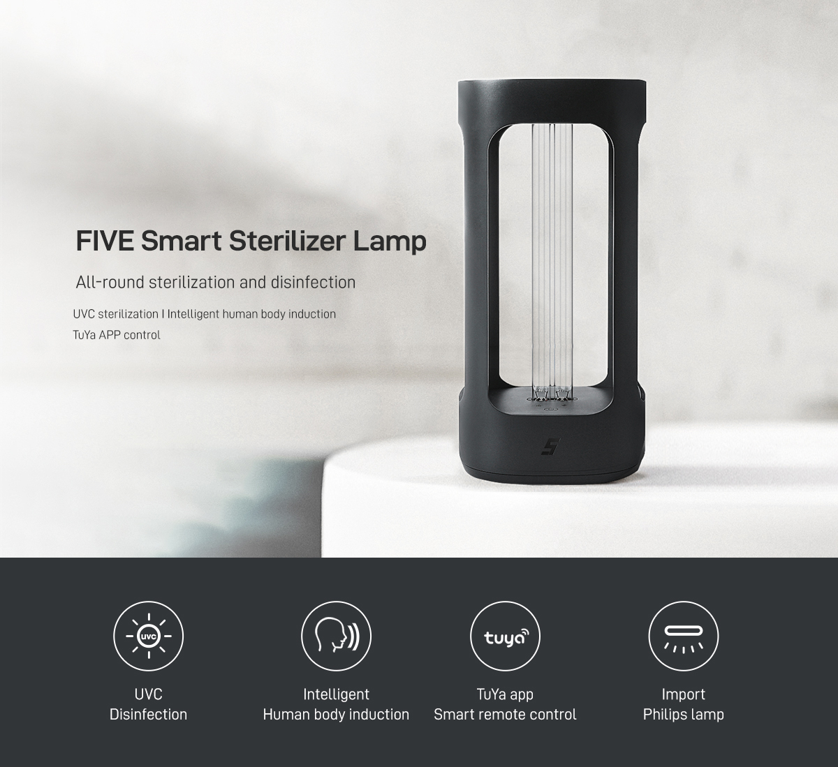 xiaomi five smart sterilization lamp