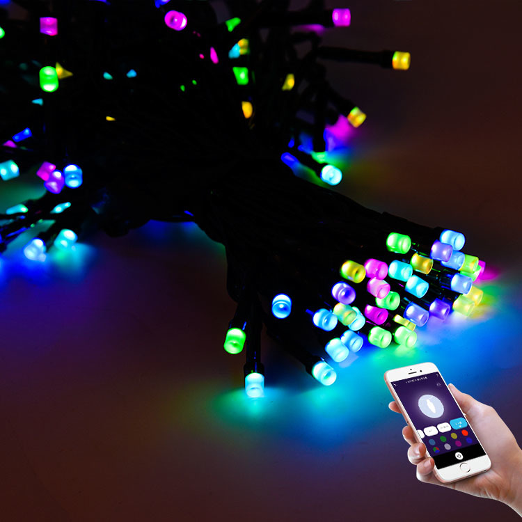 Intelligent Wi-Fi RGB Color Lighitng Decoration Wedding Lights Outdoor LED Light String