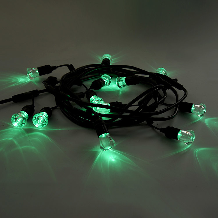 RGB Fairy Lights Green Wire 