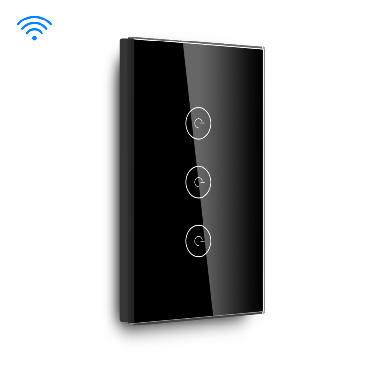 3Gang 118mm Wi-Fi Touch Switch US Standard