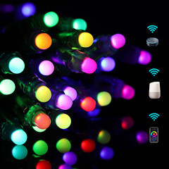 Smart String Lights RGBIC for Christmas Tree Outdoor RGB Xmas Fairy Light Holiday Pixel Light