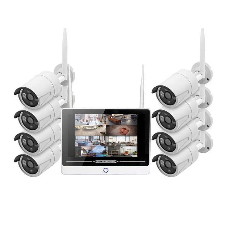 Unistone 8CH Wireless 2MP WIFI NVR Camera Kit with Monitor