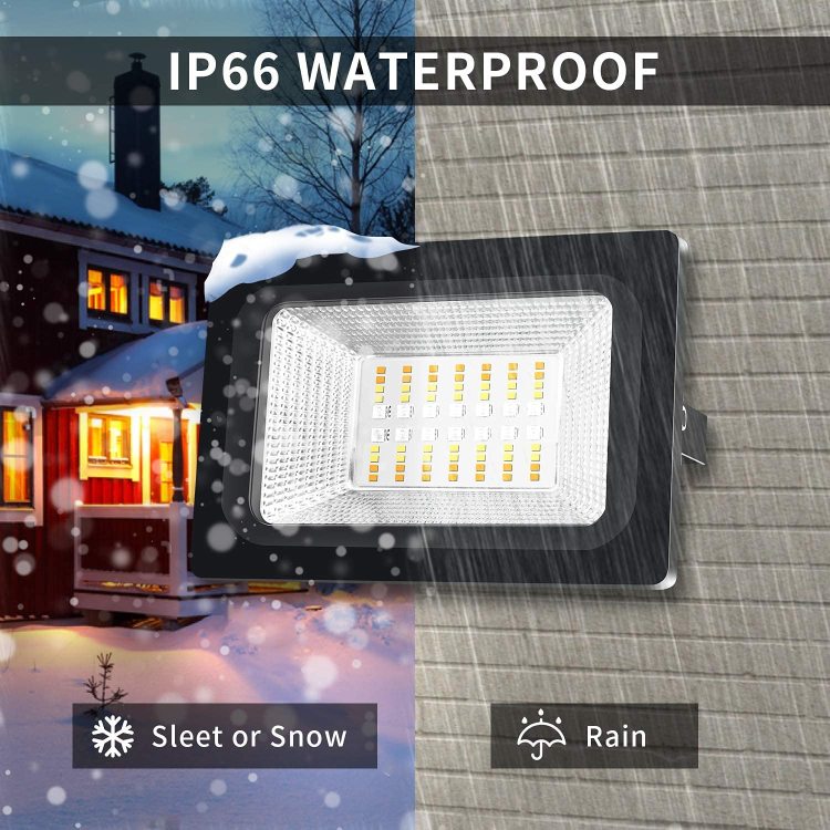 Smart Floodlights Outdoor Waterproof LED Landscape Lighting Security Lamp for Backyard Garden RGBCW