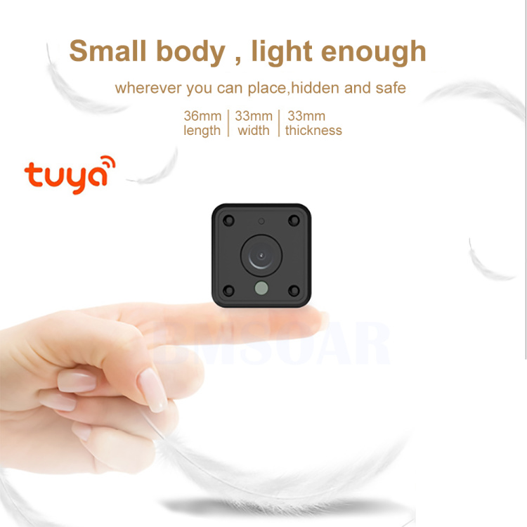 Tuya Smart Life Small Mini Wifi Camera IP Wireless Battery 1080P HD Video CCTV Nanny Body Cam Night Home Security Google