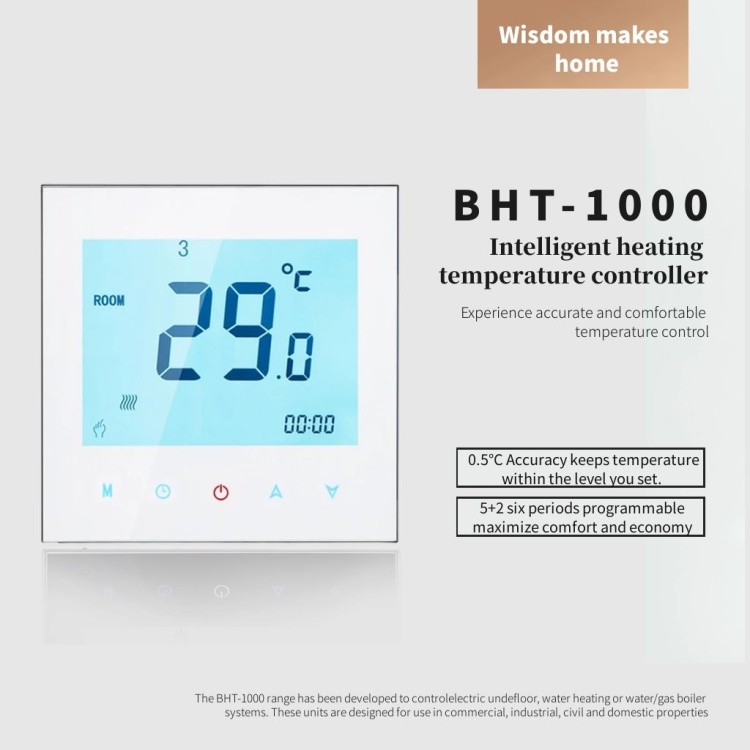 Wifi thermostat wireless smart thermostat LCD touch screen programmable wall-mounted stove floor heating thermostat