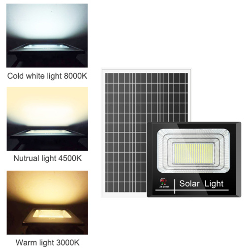 3 Light Colors Changeable Solar Flood Light