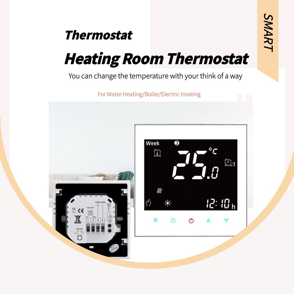 LanLan Régulateurs de température pour Chambre Noire Thermostat de Digital de thermorégulateur LCD de Type Tactile WiFi pour Le Chauffage de leau 