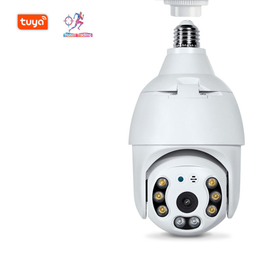  3MP WIFI E27 Lamp Bulb IP Camera Night Vision PTZ Security Camera CCTV Video Surveillance work with Tuya Smart Life