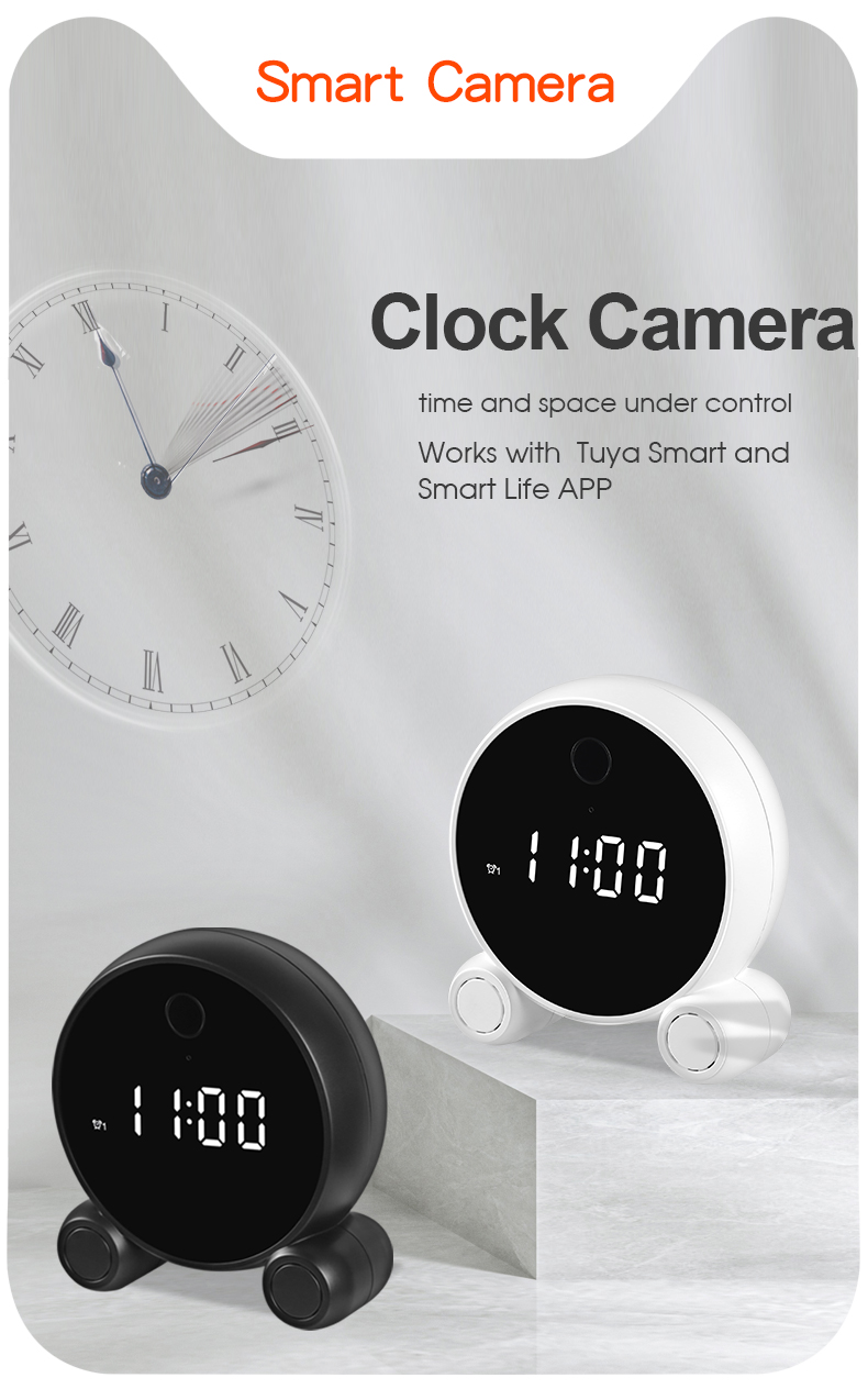 tuya smart clock camera