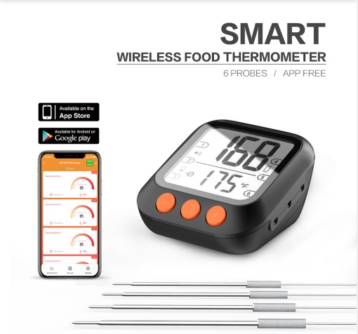 Bluetooth barbecue food thermometer