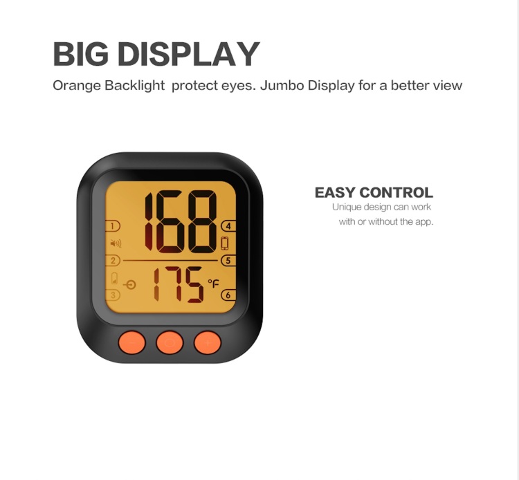 Bluetooth barbecue food thermometer