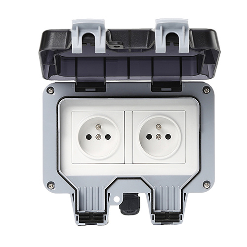 Smart Wi-Fi Bluetooth Zigbee French FR Outdoor Socket IP66 Waterproof Socket Switch