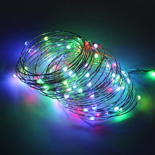 Smart  LED Fairy Light RGBIC Dreamcolor Alexa Copper Wire String Lights Music Sync Holiday Lights for Christmas