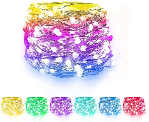Smart WiFi String Lights RGBIC Dreamcolor Alexa Copper Wire String Lights Music Sync Holiday Lights for Christmas Tree