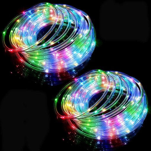 Smart LED Strip Lights Outdoor Waterproof RGBIC Dream Colors Changing APP Control Twinkle Rope Lights for Garden Patio
