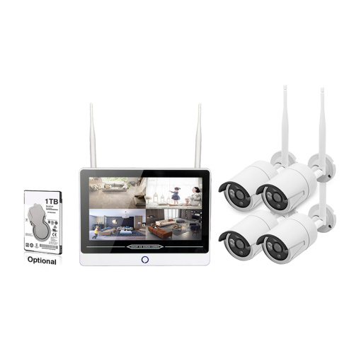 Unistone 4CH Wireless  WIFI 2MP Camera NVR CCTV Security Kit with Monitor