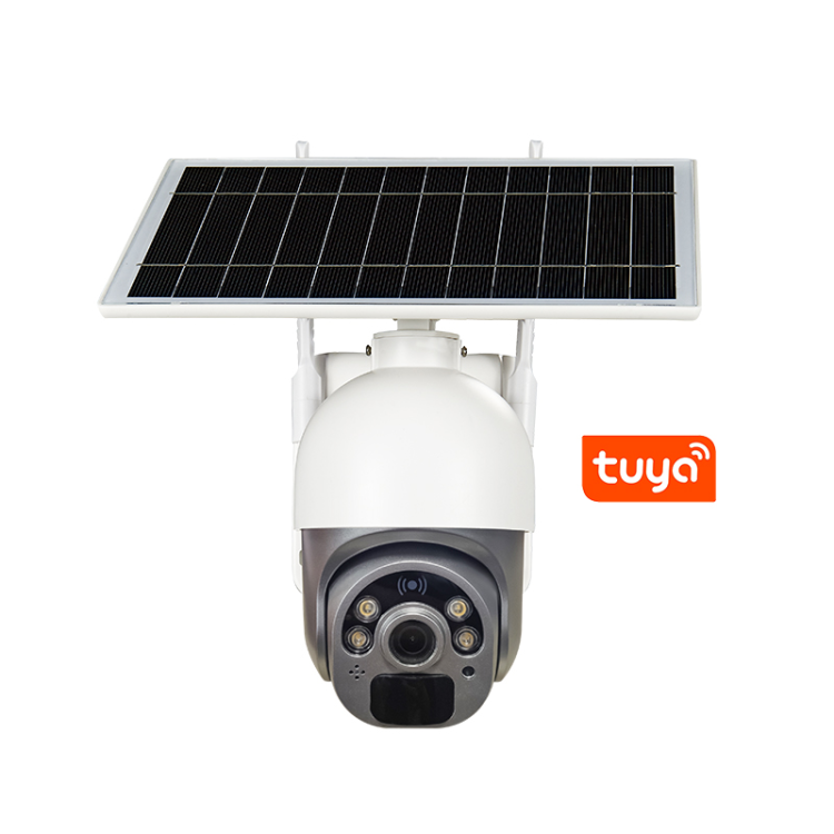 Tuya Low Power Waterproof PIR Factory PTZ  Security WIFI 4G Solar Camera