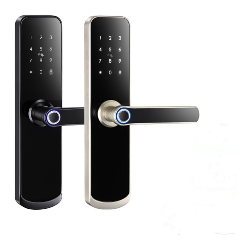 Smart Home Tuya APP Fingerprint Digital Lock WiFi Access Handle with Doorbell