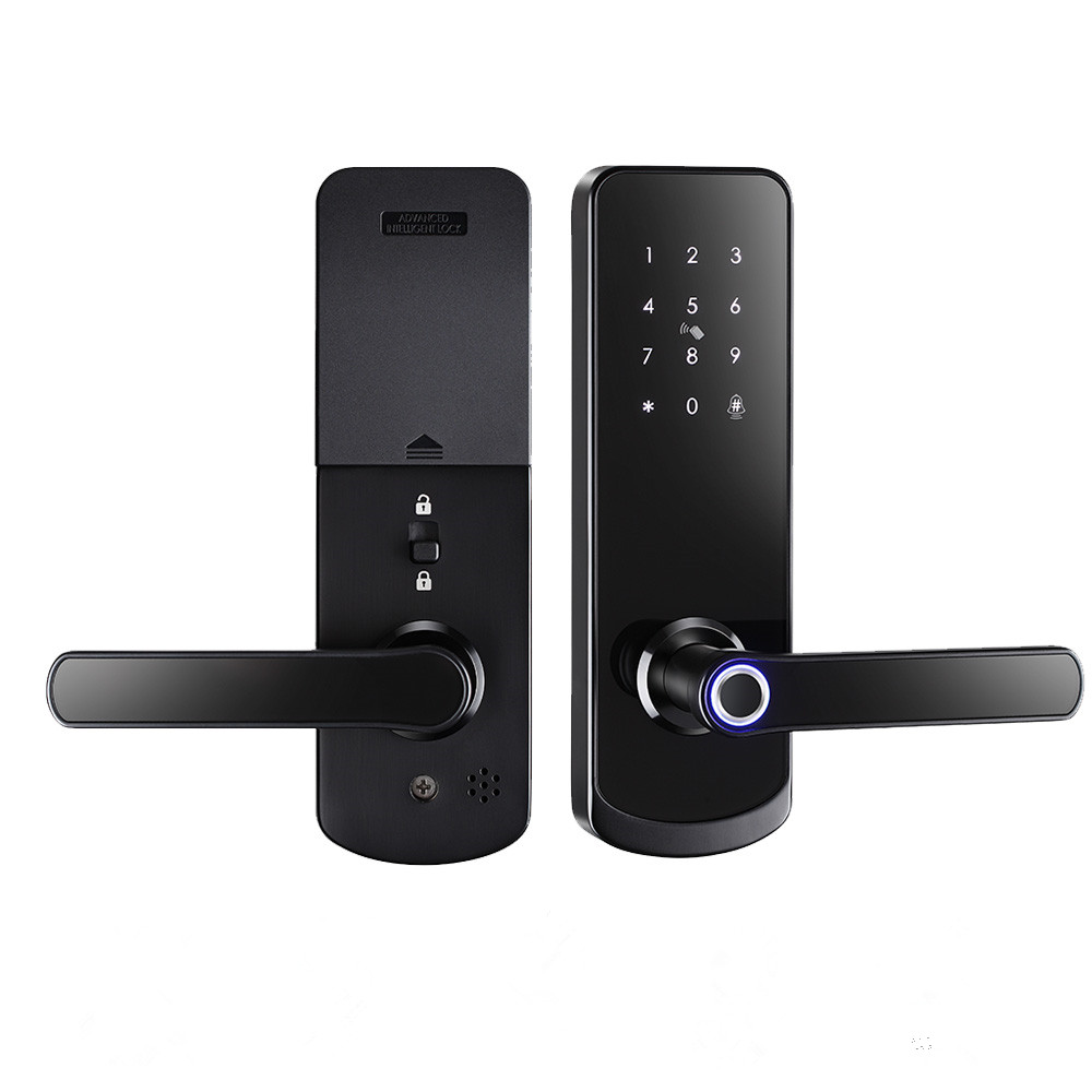 Fingerprint Door Lock Smart Wireless Digital Password IC Security System with Mechanical Key for Home Office 