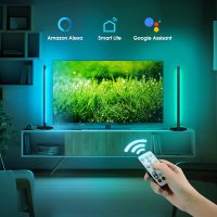 TV Ambient Backlights Smart RGB Light Bar Alexa Corner Accent LED Play Light Living,Gaming Room,Bedroom, Man Cave