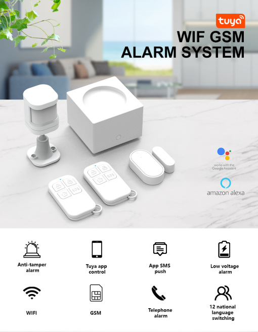 Latest Business Safe Wireless Burglar Ring Tuya Alarm Home Security Systems For Home