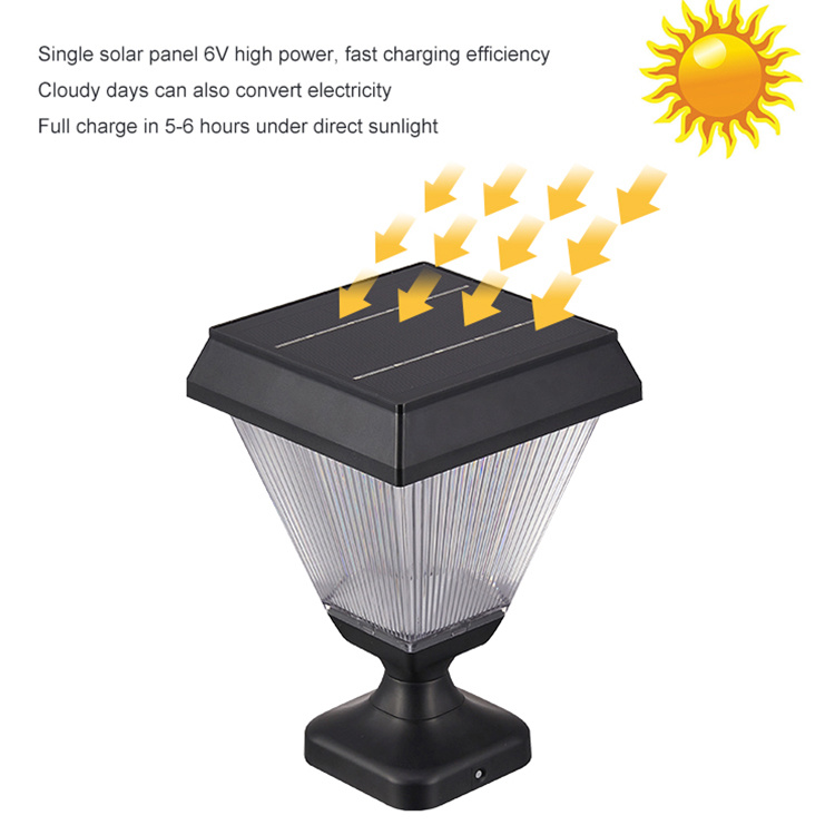Smart Solar Pillar Light