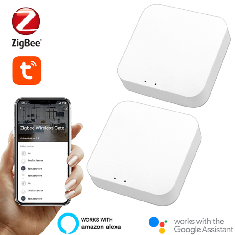 Tuya Zigbee 3.0 Hub Gateway: WiFi Smart Home Hub, Smart Home Bridge, App  Remote Control, Wireless Remote Controller Compatible with Alexa Google