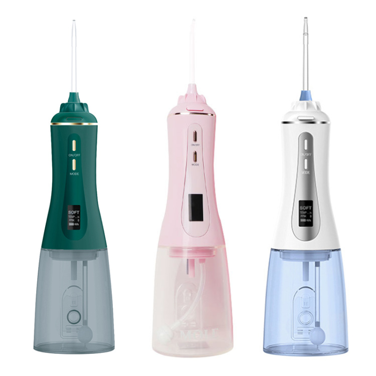 Digital LED Display Oral Care Portable Advanced OEM Wholesale USB Rechargeable Electric Oral Irrigator Water Flosser