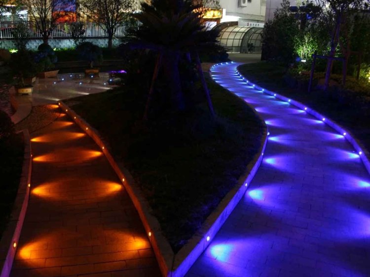 Tuya RGB Smart APP Mini LED Outdoor LED Garden Light Step Light Buried Light Stair Path Fence Deck Light B35